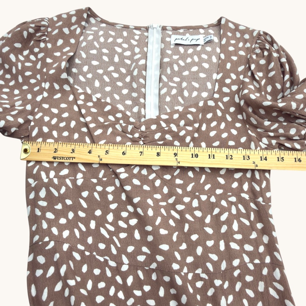 Petal & Pup Franklin Polka Dot Midi Dress Size 6 Cottagecore Reformation Style - Picture 15 of 16